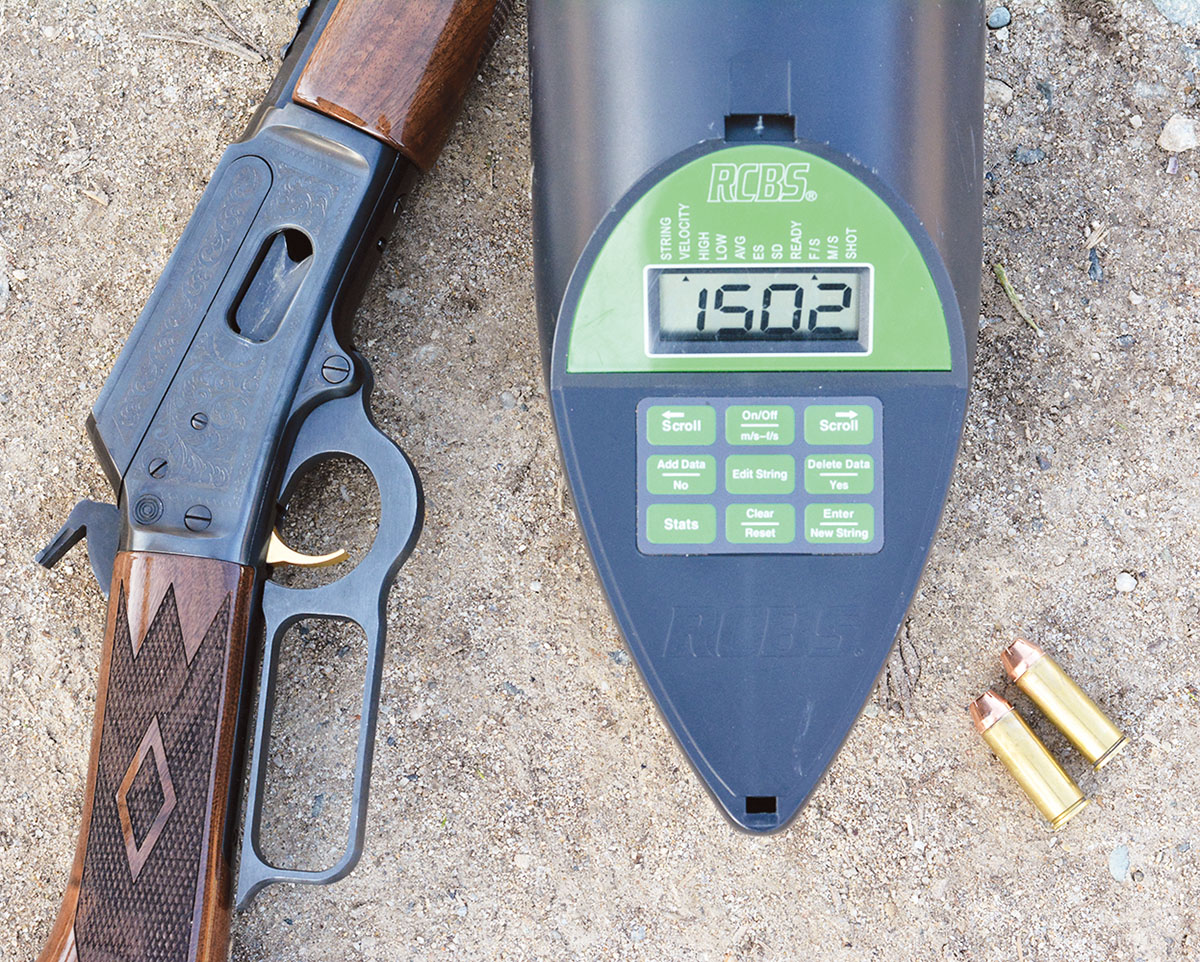 Using Speer 250-grain and Hornady JHP-style bullets, +P 45 Colt-style loads in the Marlin Model 1894 Cowboy Carbine can easily reach 1,500 fps.